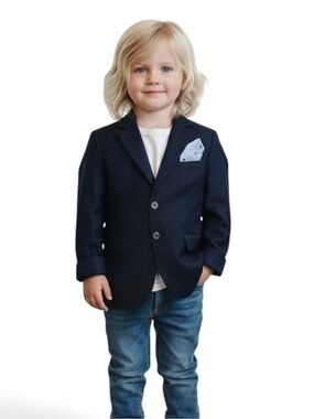 NWTS Alberto Danelli Navy Blazer Jacket Sport Coat 4T MSRP $75